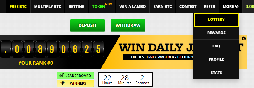 Free Bitcoin宝くじ